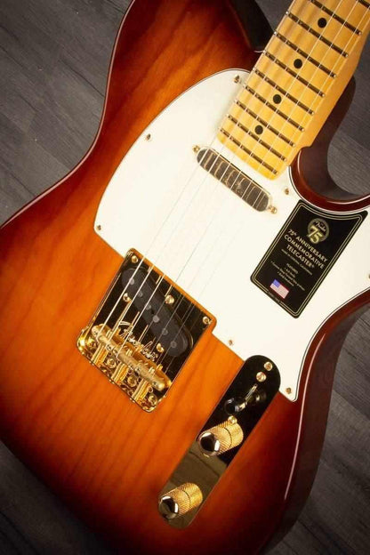 Fender 75th Anniversary Commemorative Telecaster 2-Colour Bourbon Burst