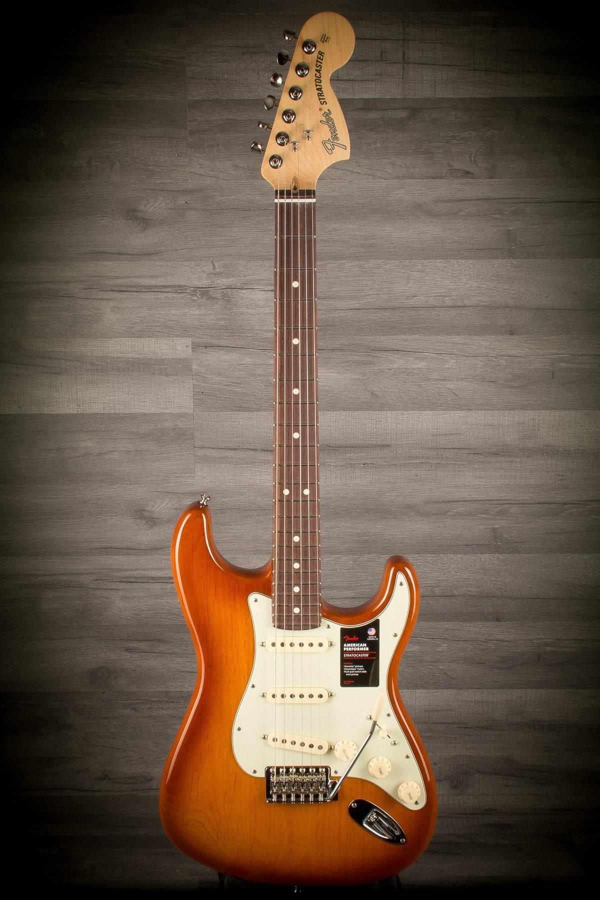 Fender American Performer Stratocaster Electric Guitar - Honey Burst