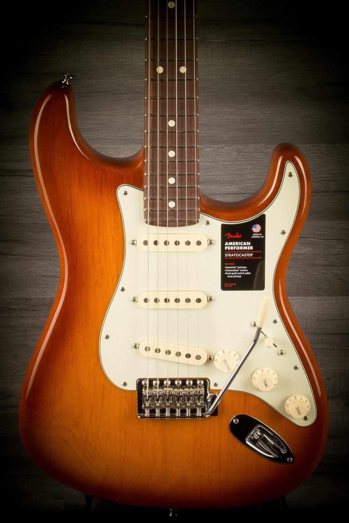 Fender American Performer Stratocaster Electric Guitar - Honey Burst