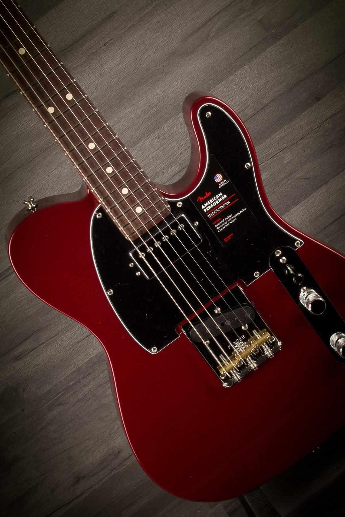 Fender American Performer Telecaster HS RW Electric Guitar - Aubergine