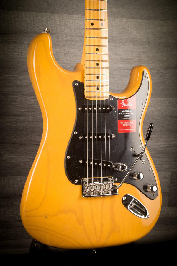 Fender Electric Guitar Fender American Pro Ash Strat Butterscotch Blonde Stratocaster