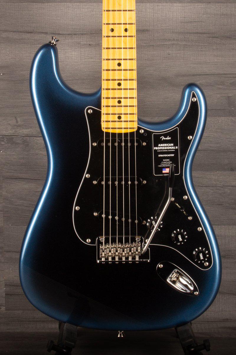 Fender Electric Guitar Fender American Professional II Stratocaster - Dark Night - Maple Neck