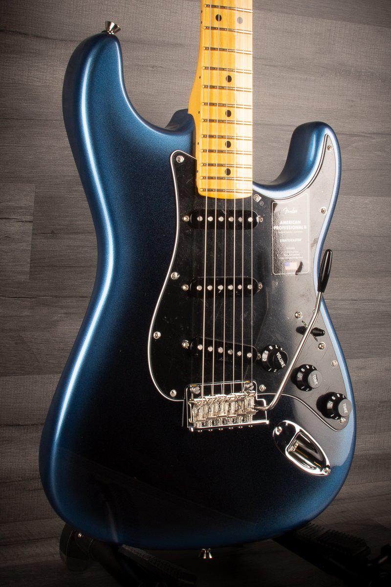 Fender Electric Guitar Fender American Professional II Stratocaster - Dark Night - Maple Neck