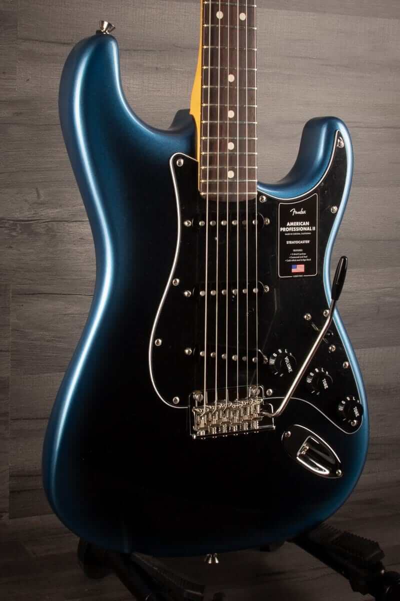 Fender Electric Guitar Fender American Professional II Stratocaster - Dark Night - Rosewood Fingerboard