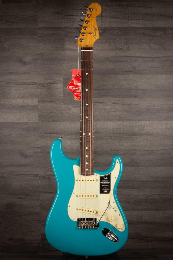 Fender Electric Guitar Fender American Professional II Stratocaster - Miami Blue - Rosewood