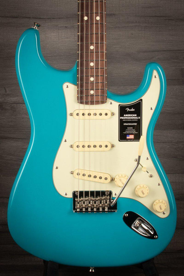 Fender Electric Guitar Fender American Professional II Stratocaster - Miami Blue - Rosewood