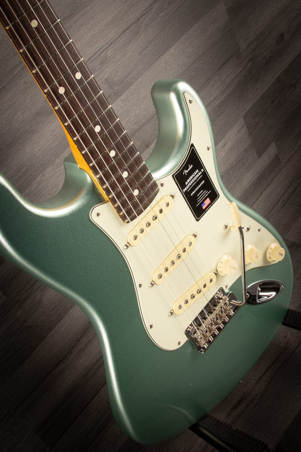 Fender Electric Guitar Fender American Professional II Stratocaster - Mystic Surf Green - Rosewood