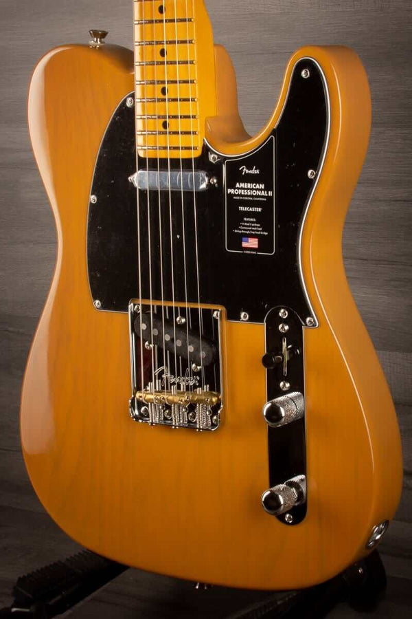 Fender Electric Guitar Fender American Professional II Telecaster - Maple Fingerboard, Butterscotch Blonde