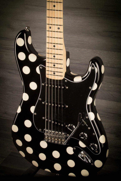 Fender Buddy Guy Polka Dot Stratocaster MN - Black/White Dots