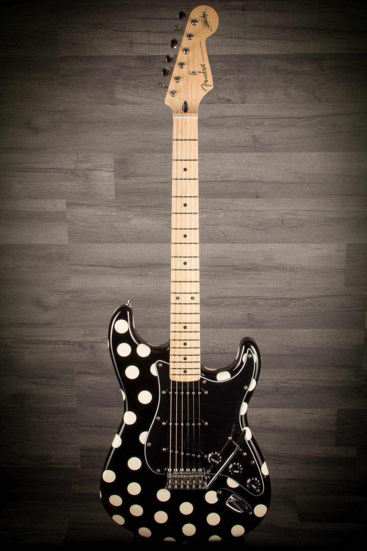Fender Buddy Guy Polka Dot Stratocaster MN - Black/White Dots