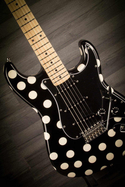 Fender Buddy Guy Polka Dot Stratocaster MN - Black/White Dots