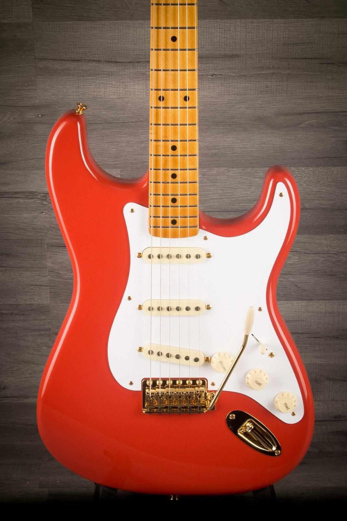 Fender FSR '50s Stratocaster Maple neck Fiesta Red with Gold Hardware