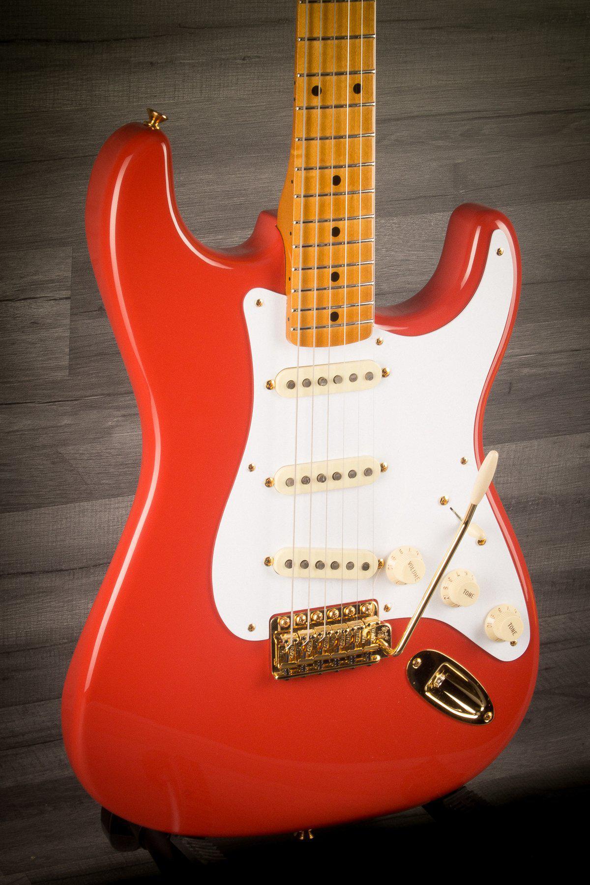 Fender FSR '50s Stratocaster Maple neck Fiesta Red with Gold Hardware