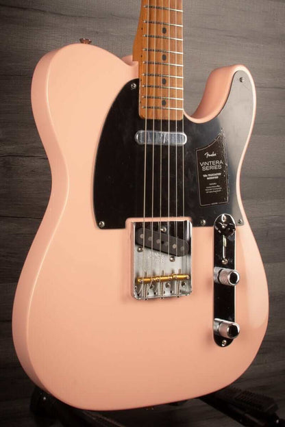 Fender FSR Vintera '50s Telecaster Modified, Roasted Maple Fingerboard, Shell Pink