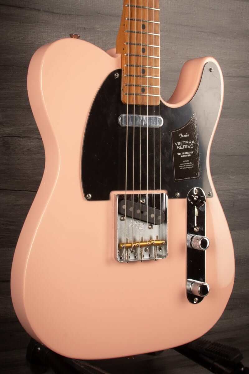 Fender FSR Vintera '50s Telecaster Modified, Roasted Maple Fingerboard, Shell Pink