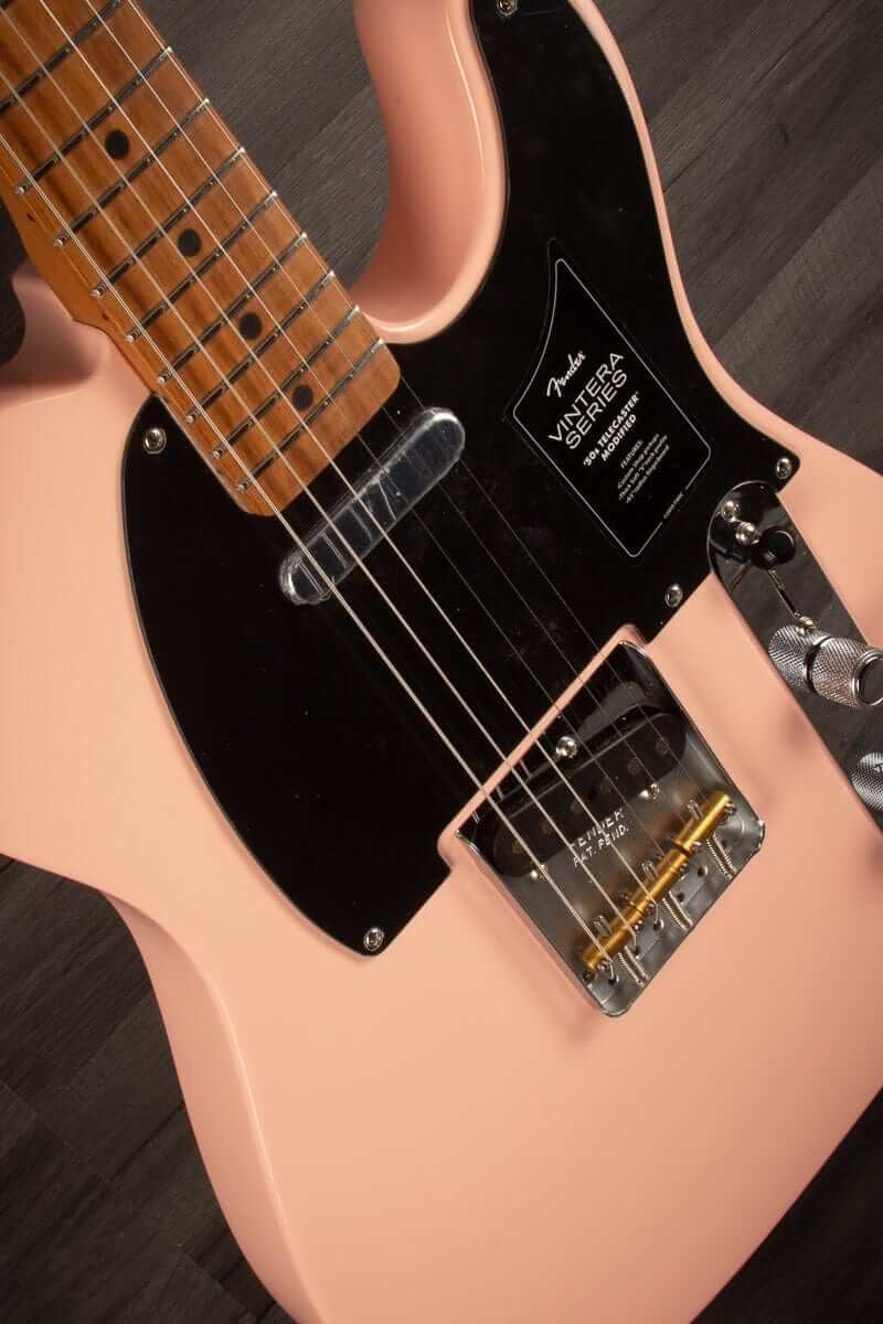 Fender FSR Vintera '50s Telecaster Modified, Roasted Maple Fingerboard, Shell Pink