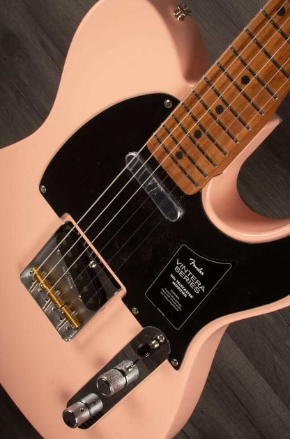 Fender FSR Vintera '50s Telecaster Modified, Roasted Maple Fingerboard, Shell Pink