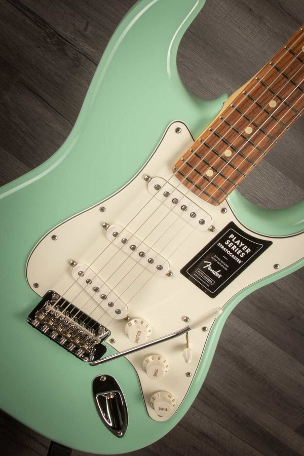 Fender Electric Guitar Fender Limited Edition Player Stratocaster - Surf Green, Matching Headstock