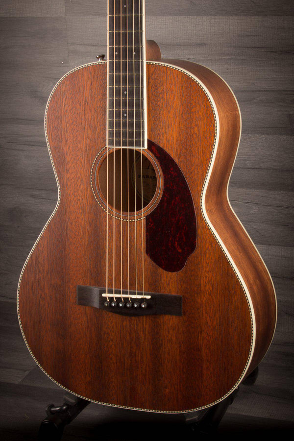 Fender Paramount Pm-2 Parlour All Mahogany NE Acoustic - Natural - MusicStreet