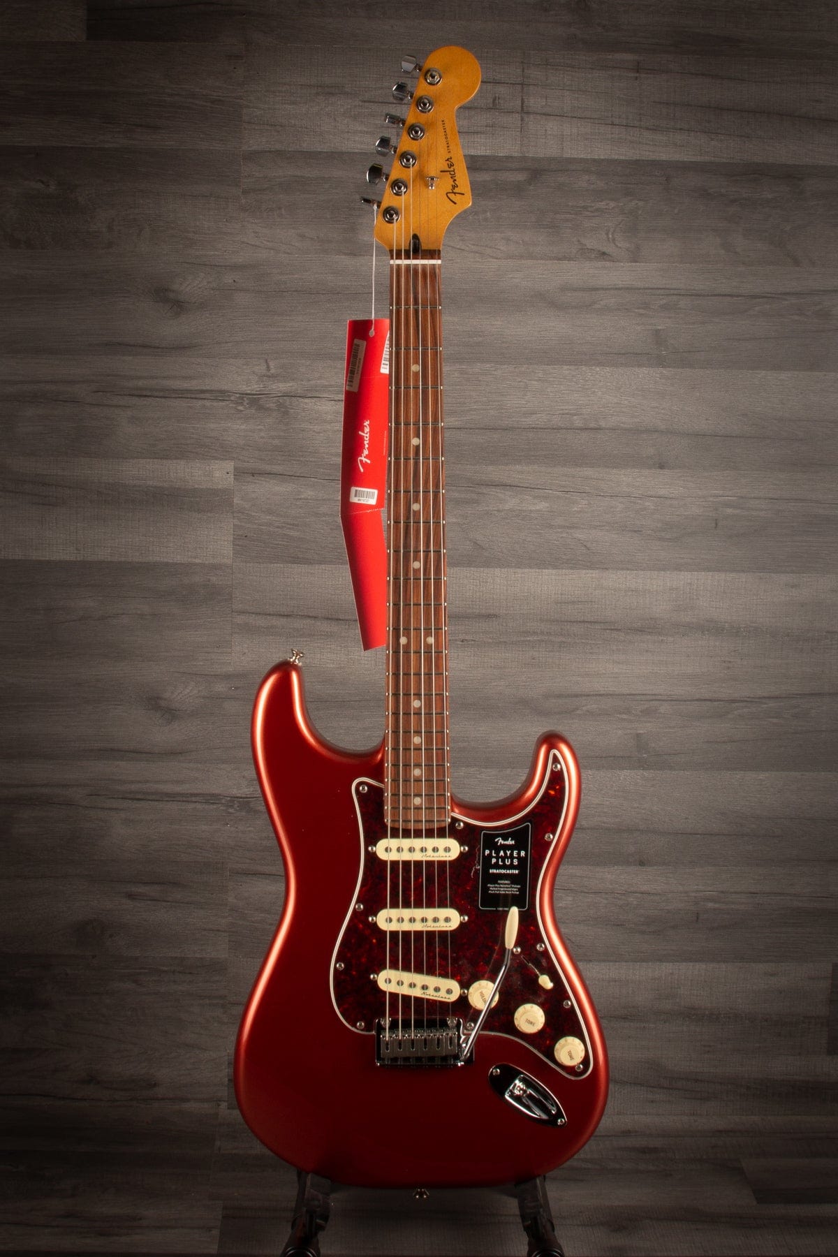 Candy　Red　Plus　Stratocaster　Musicstreet　Aged　Apple　Fender　Player