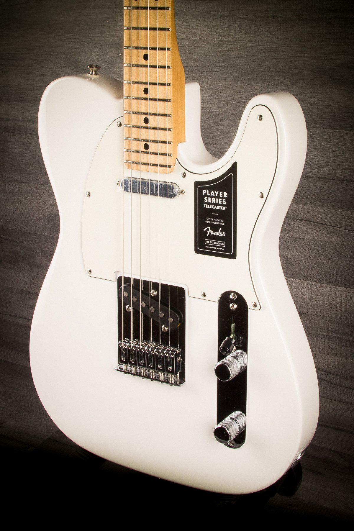 Fender Electric Guitar Fender Player Series Telecaster Polar White Maple Neck