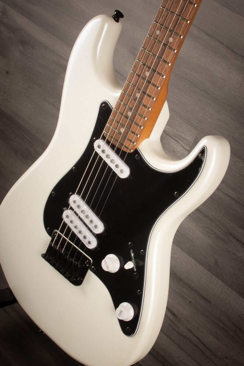 Fender Electric Guitar Squier Contemporary Stratocaster® Special HT, Laurel Fingerboard, Black Pickguard, Pearl White