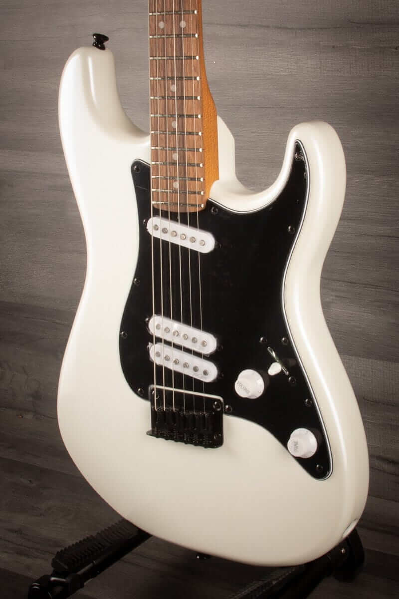 Squier Contemporary Stratocaster® Special HT Electric Guitar, Laurel Fingerboard, Black Pickguard - Pearl White