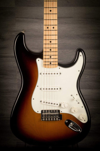 USED - 2015 Fender Standard Stratocaster Sunburst, Maple Neck