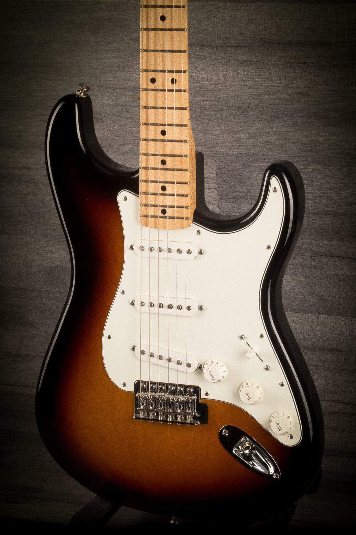USED - 2015 Fender Standard Stratocaster Sunburst, Maple Neck