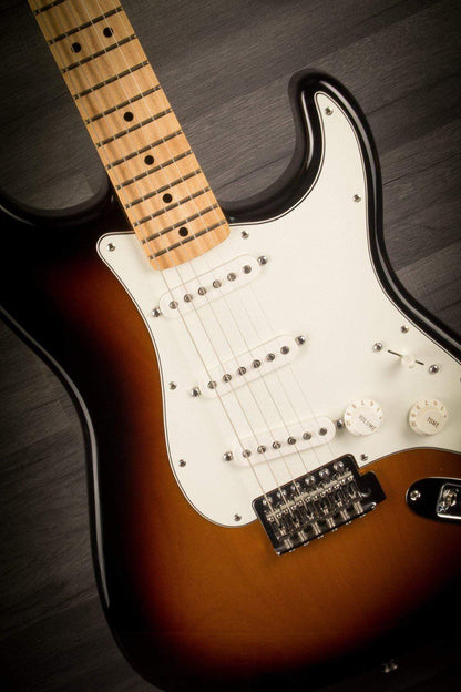 USED - 2015 Fender Standard Stratocaster Sunburst, Maple Neck