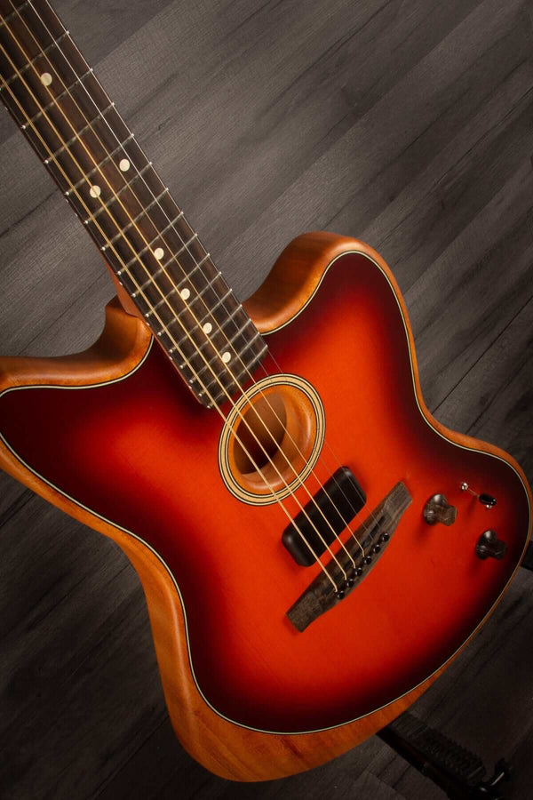 Fender Electric Guitar Fender American Acoustasonic Jazzmaster Tobacco Sunburst