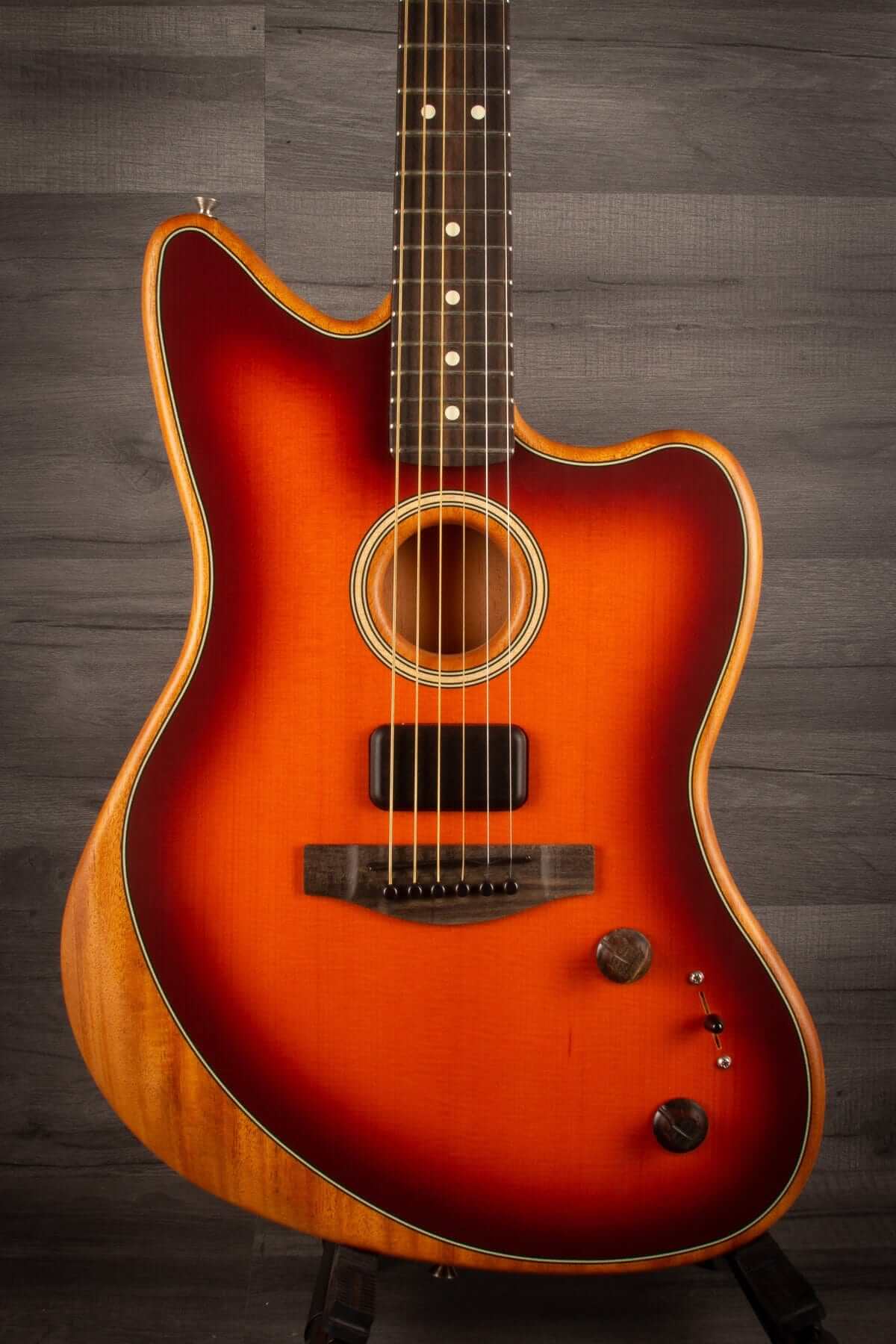 Fender Electric Guitar USED - Fender American Acoustasonic Jazzmaster Tobacco Sunburst