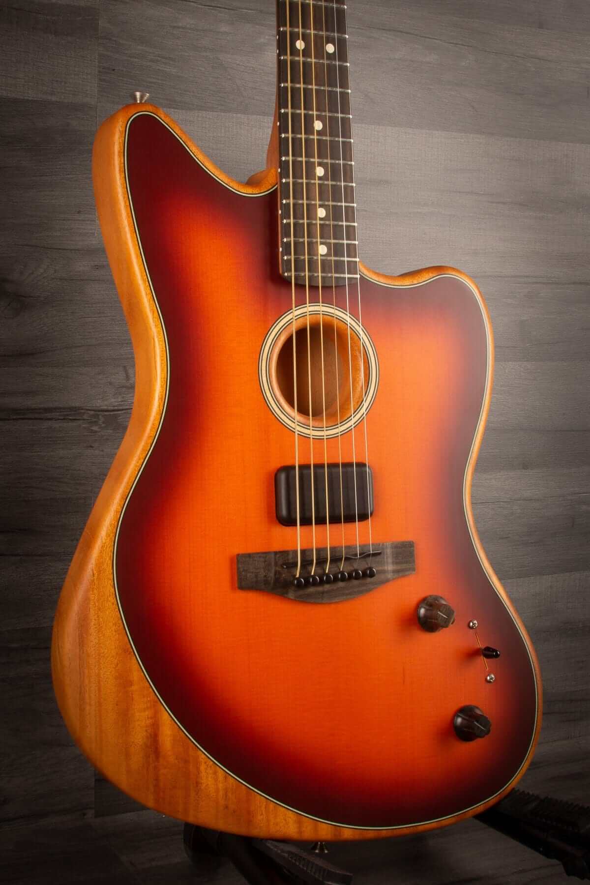 USED - Fender American Acoustasonic Jazzmaster Tobacco Sunburst