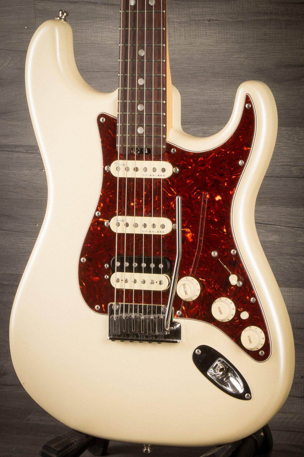 USED - Fender American Elite Strat HSS Shawbucker - Olympic Pearl