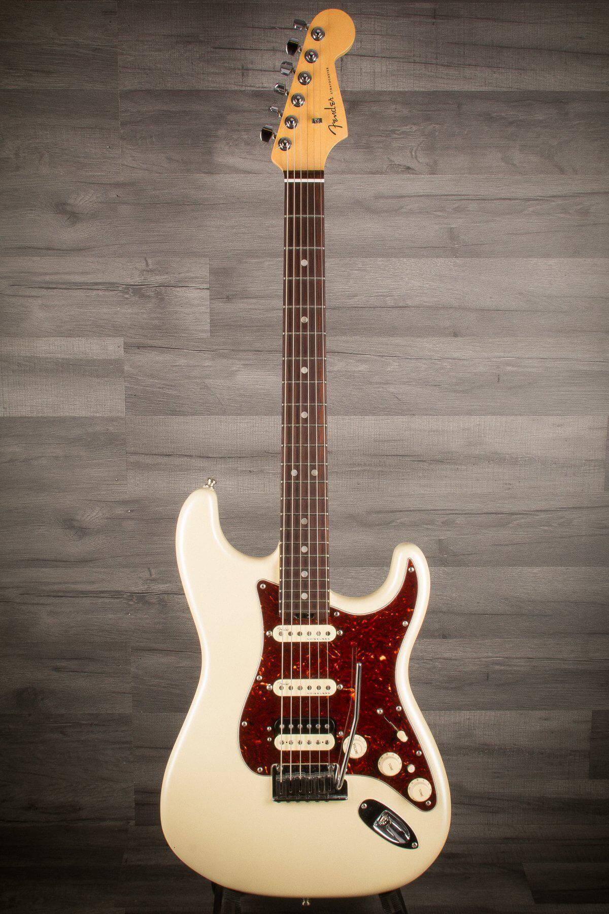 USED - Fender American Elite Strat HSS Shawbucker - Olympic Pearl