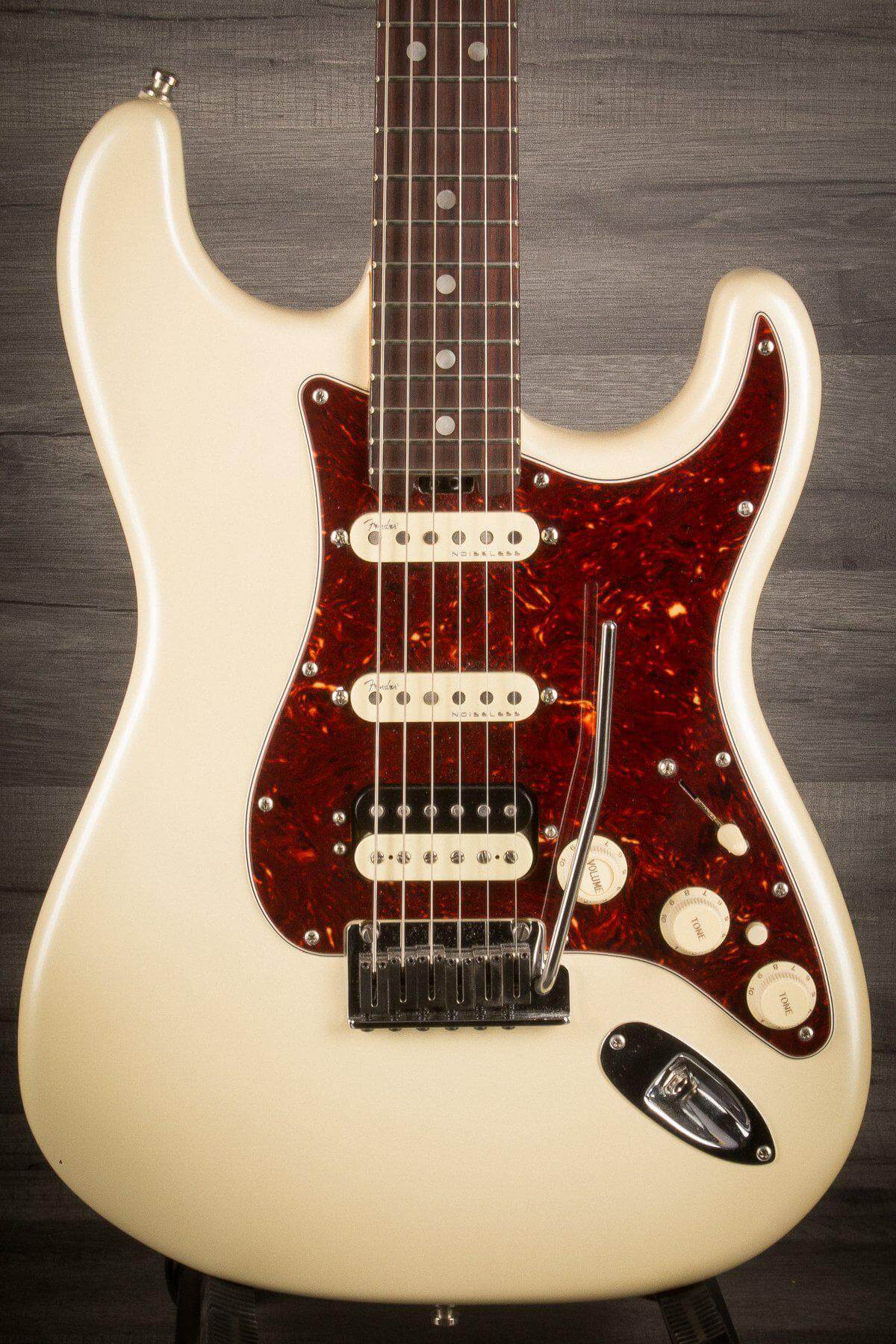 USED - Fender American Elite Strat HSS Shawbucker - Olympic Pearl