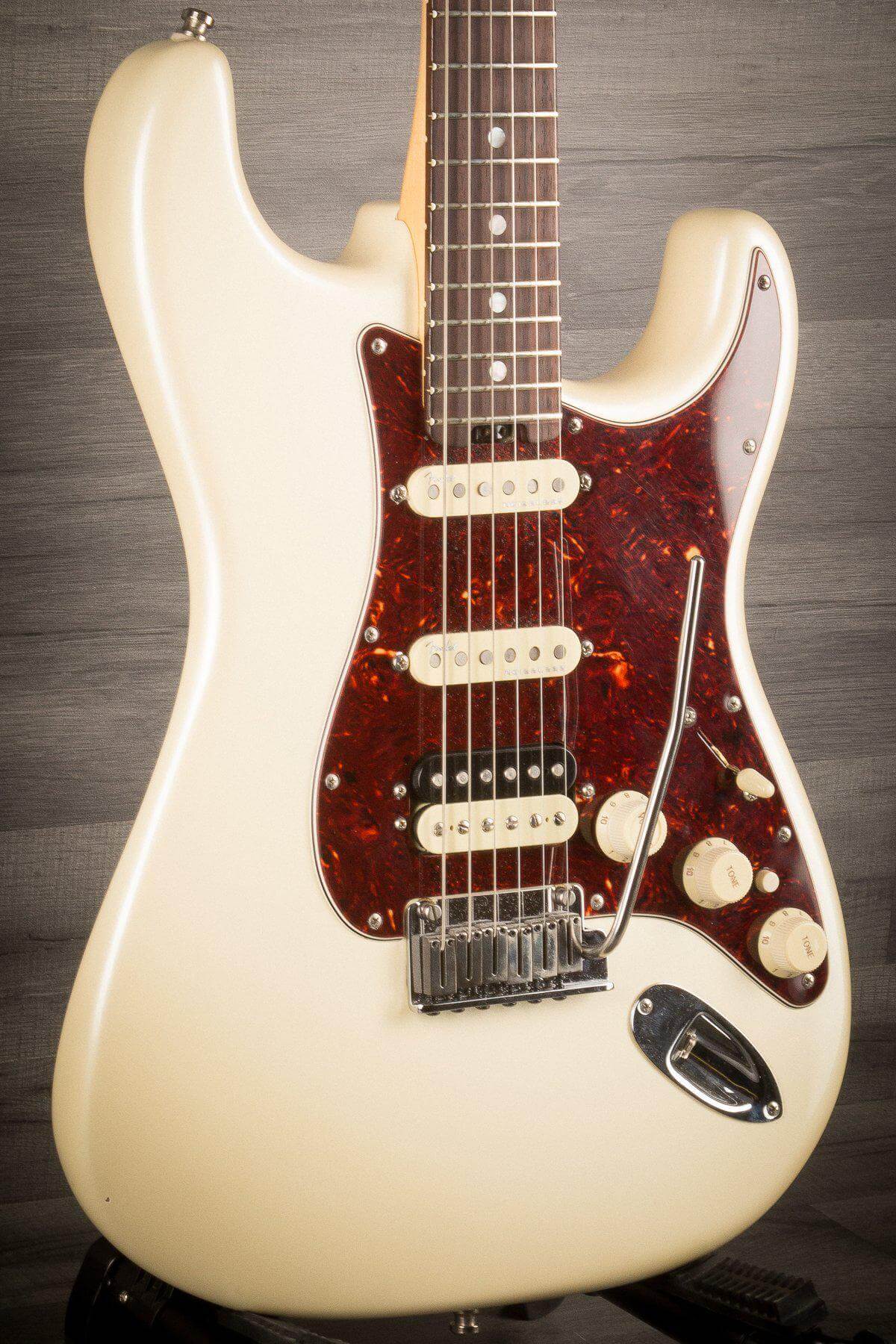USED - Fender American Elite Strat HSS Shawbucker - Olympic Pearl