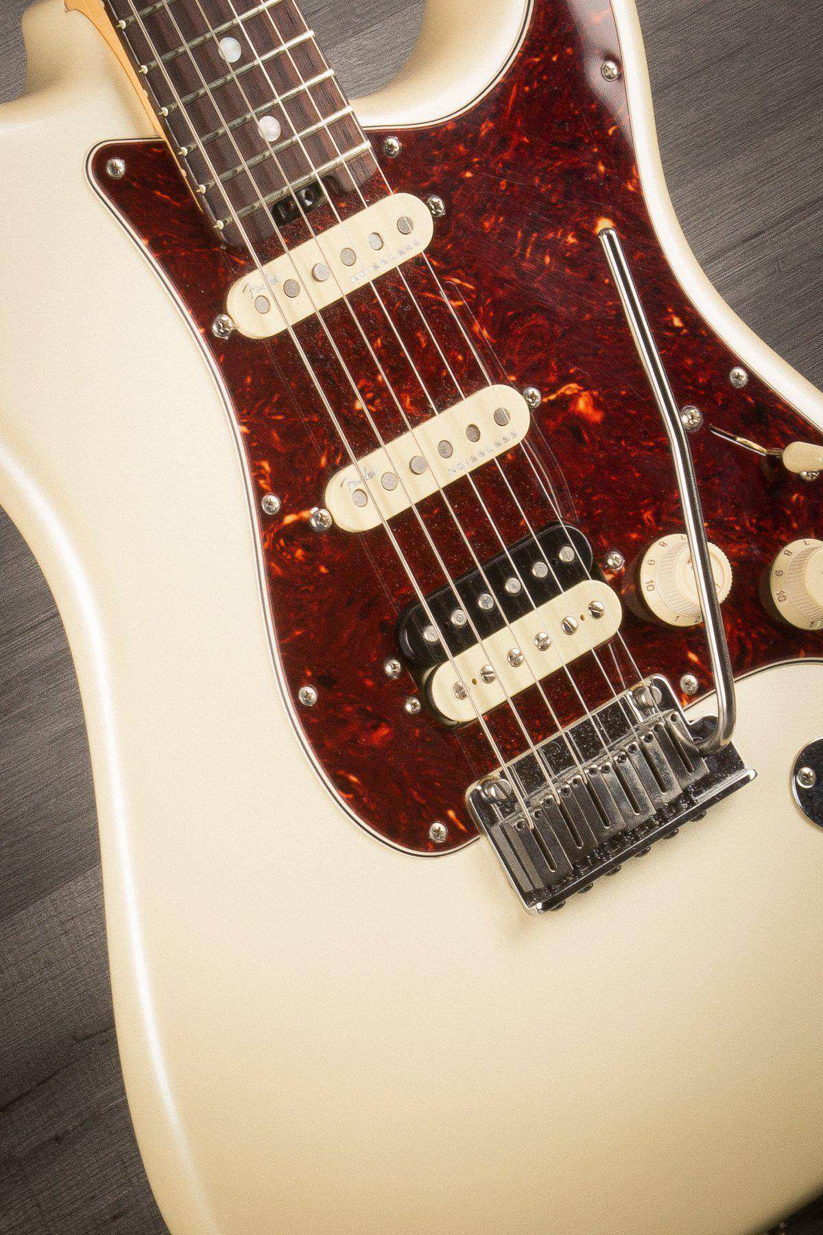 USED - Fender American Elite Strat HSS Shawbucker - Olympic Pearl