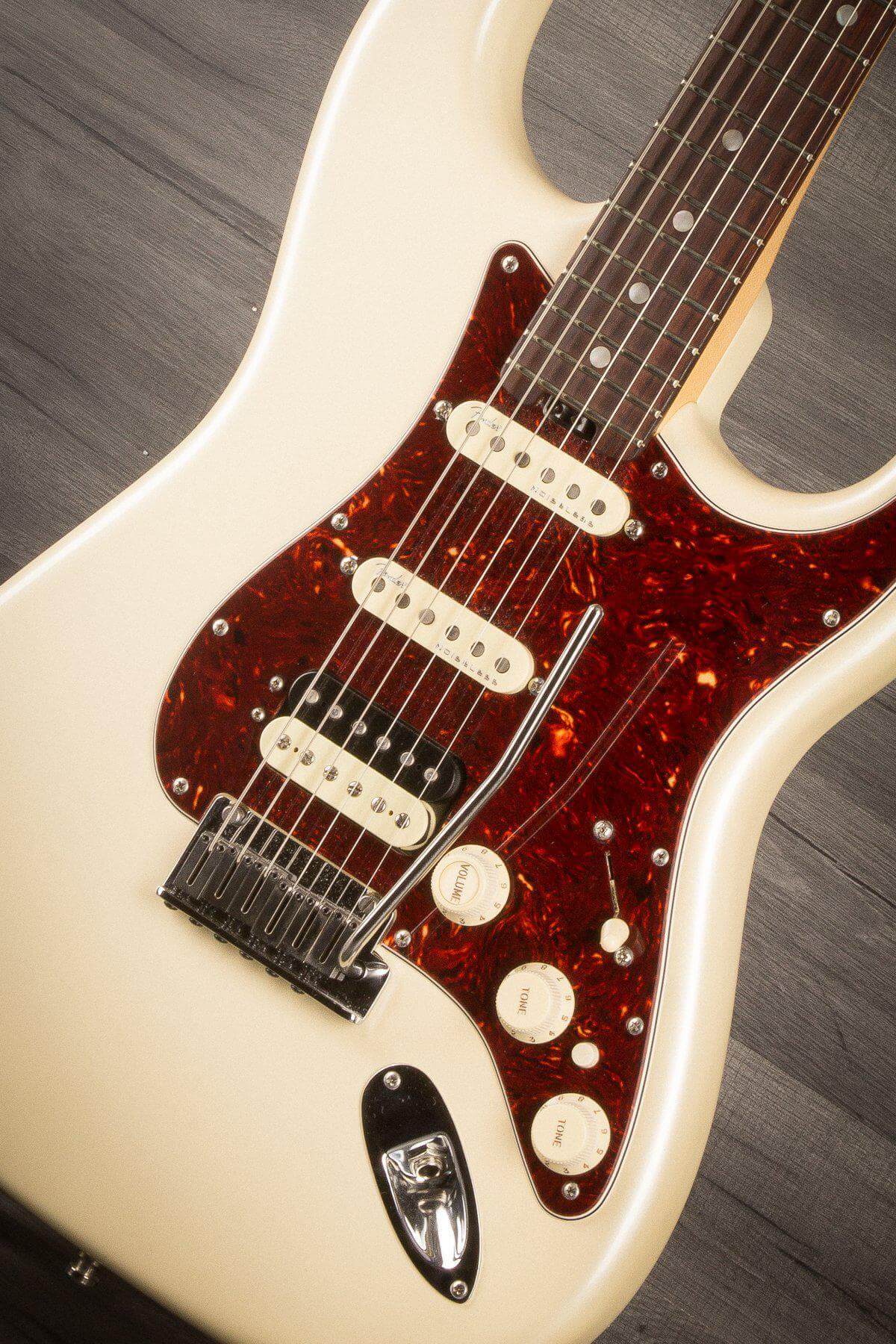 USED - Fender American Elite Strat HSS Shawbucker - Olympic Pearl