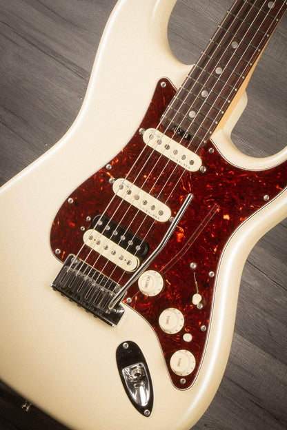 USED - Fender American Elite Strat HSS Shawbucker - Olympic Pearl
