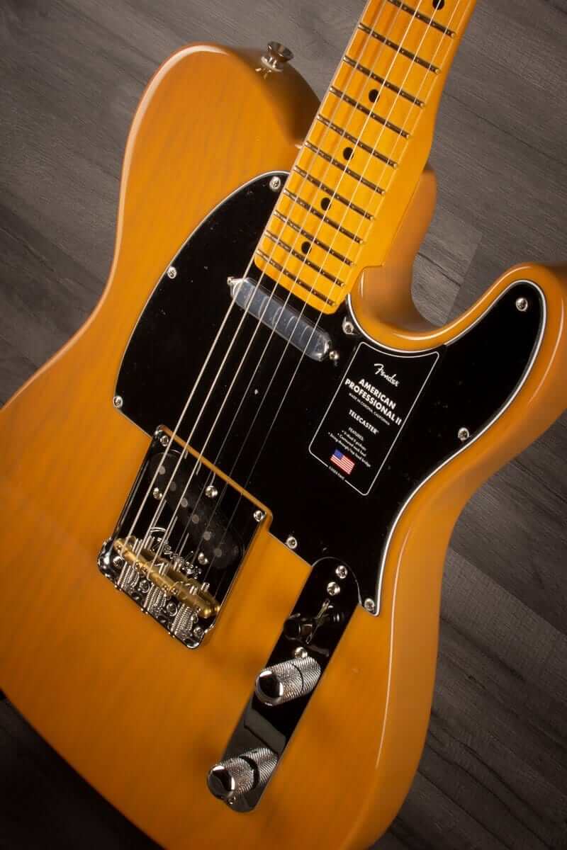 Fender Electric Guitar USED - Fender American Professional II Telecaster - Maple Fingerboard, Butterscotch Blonde