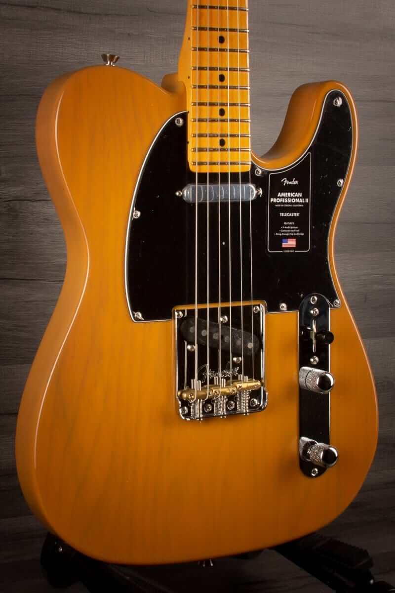 Fender Electric Guitar USED - Fender American Professional II Telecaster - Maple Fingerboard, Butterscotch Blonde