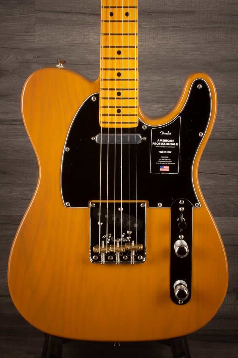 Fender Electric Guitar USED - Fender American Professional II Telecaster - Maple Fingerboard, Butterscotch Blonde