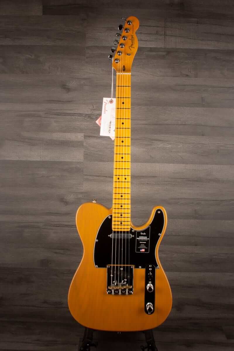 Fender Electric Guitar USED - Fender American Professional II Telecaster - Maple Fingerboard, Butterscotch Blonde