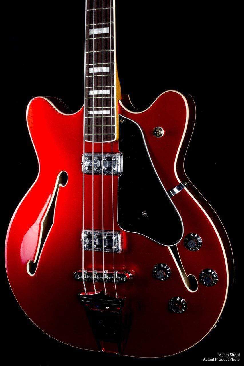 USED - Fender Coronado Bass Candy Apple Red With Hard Case