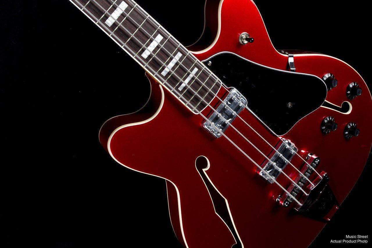 USED - Fender Coronado Bass Candy Apple Red With Hard Case