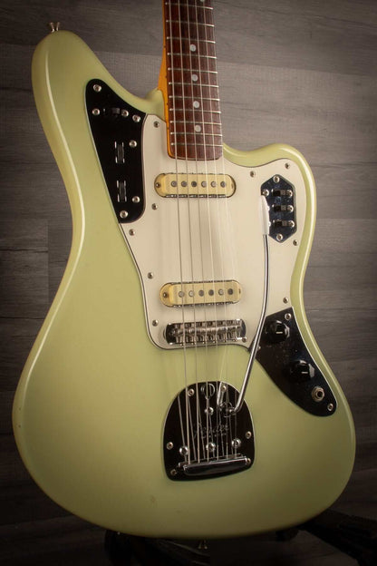 USED - Fender Crafted in Japan JG-66 Jaguar, Sonic Blue (faded) matching headstock