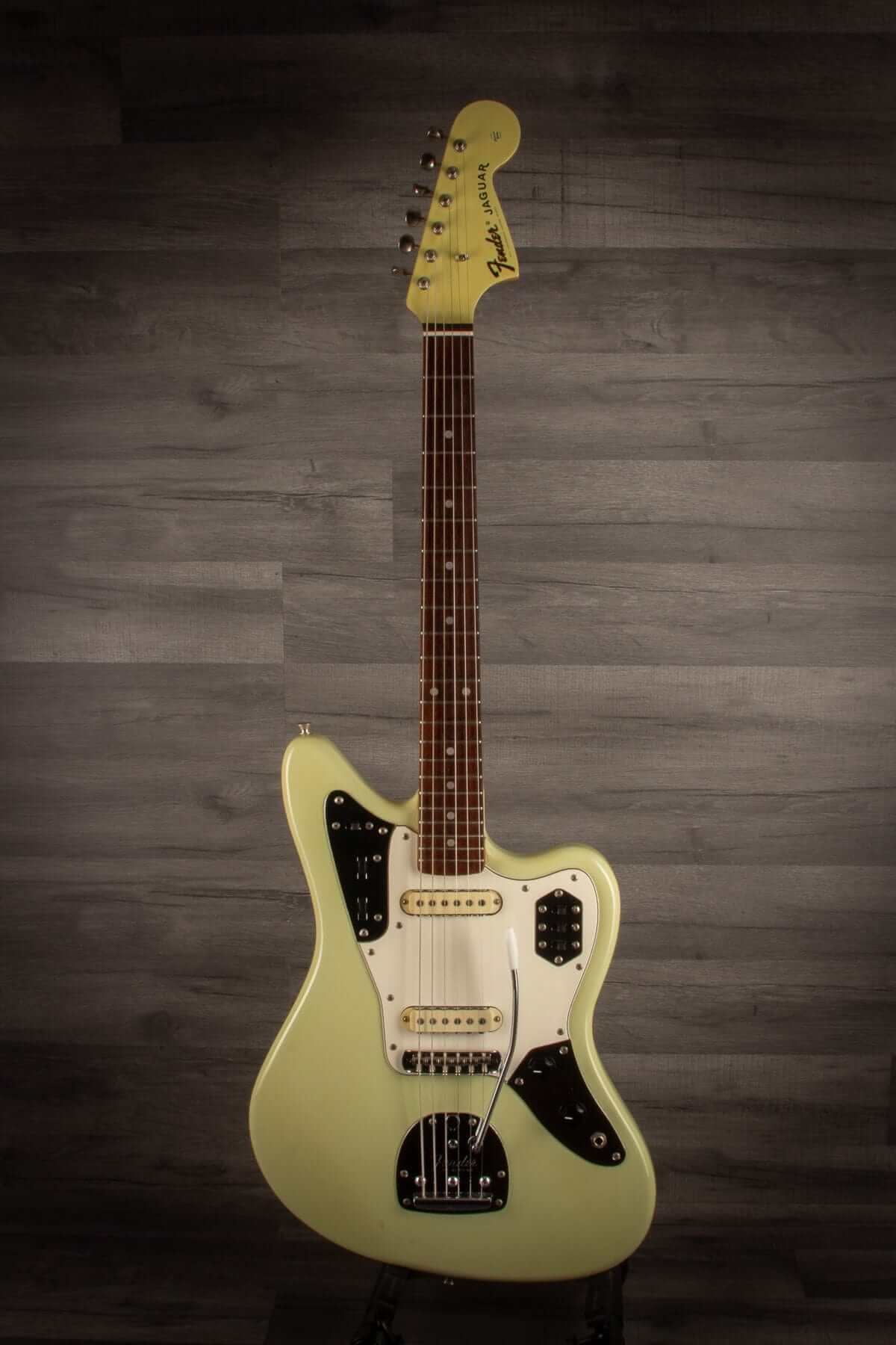 USED - Fender Crafted in Japan JG-66 Jaguar, Sonic Blue (faded) matching headstock