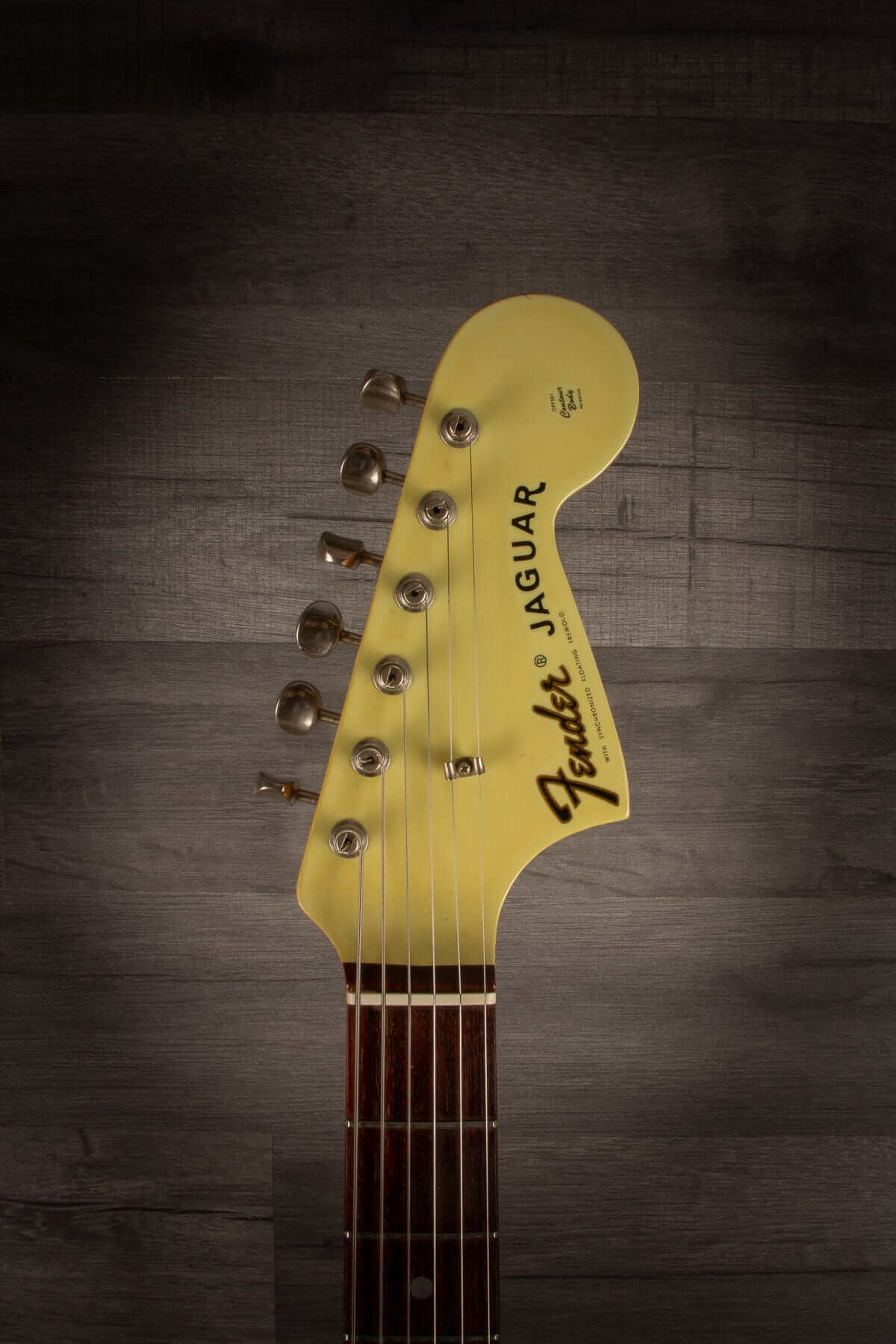 USED - Fender Crafted in Japan JG-66 Jaguar, Sonic Blue (faded) matching headstock