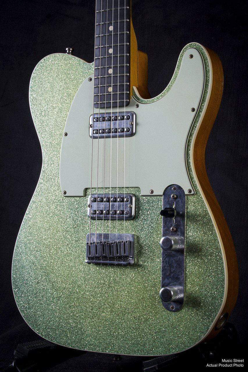 USED - Fender Custom Shop Double Tv Jones Relic Tele Sea Foam Green Sparkle